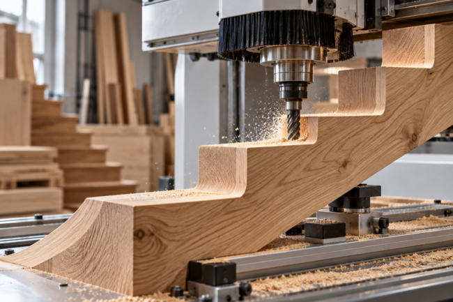 machine usinage escaliers et bois massif occitanie